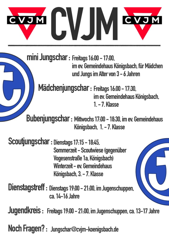Flyer Jungschar und Jugendkreise, Stand 05.12.2023